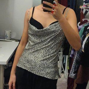 Bardot Leopard-Print Strap Top, Size 6